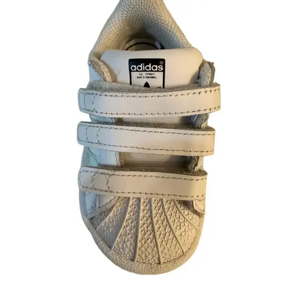 Baby Adidas Superstar Sneakers 5 White Iridescent - Picture 7 of 8